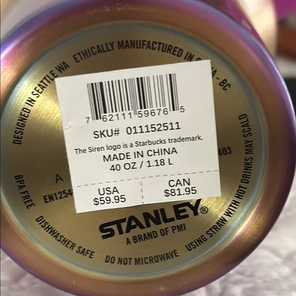 Starbucks Stanley Multicolor Tumbler with Handle - Picture 3 of 4